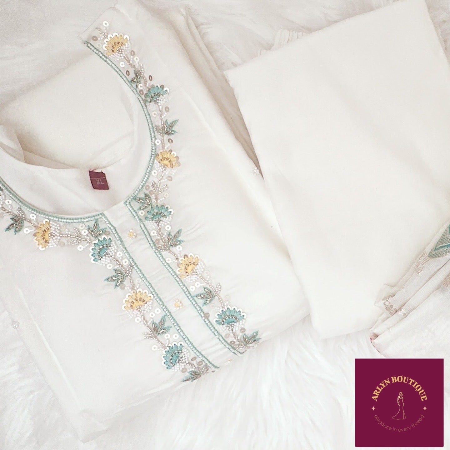 Off white salwar suit