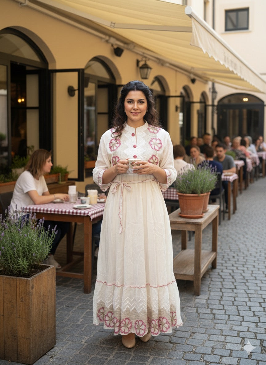 Soft cotton cream top