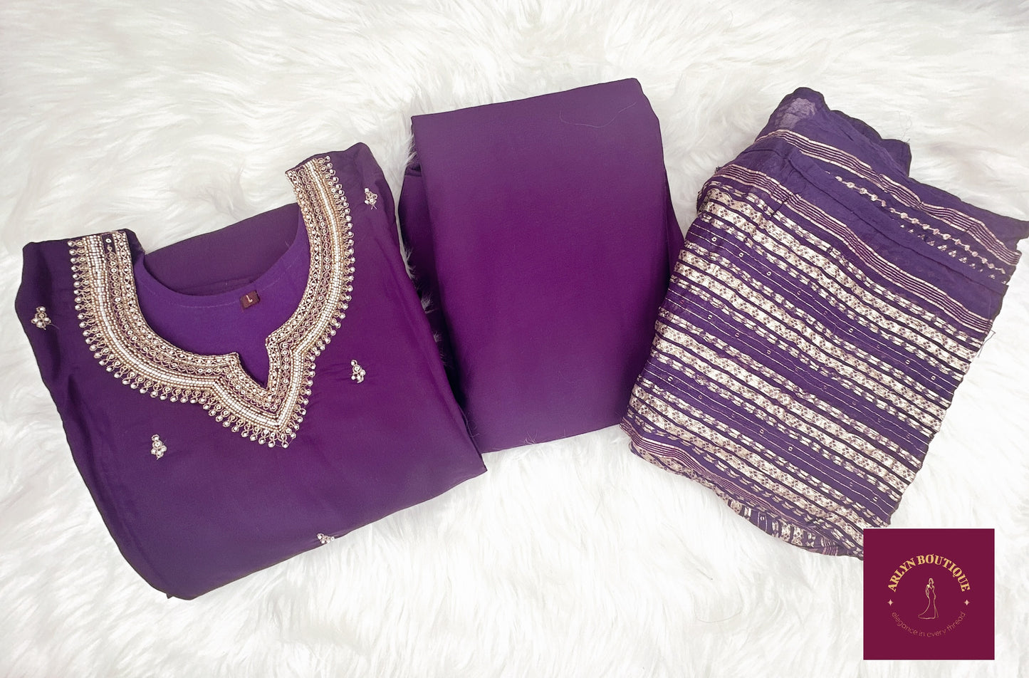 Deep Violet salwar suit