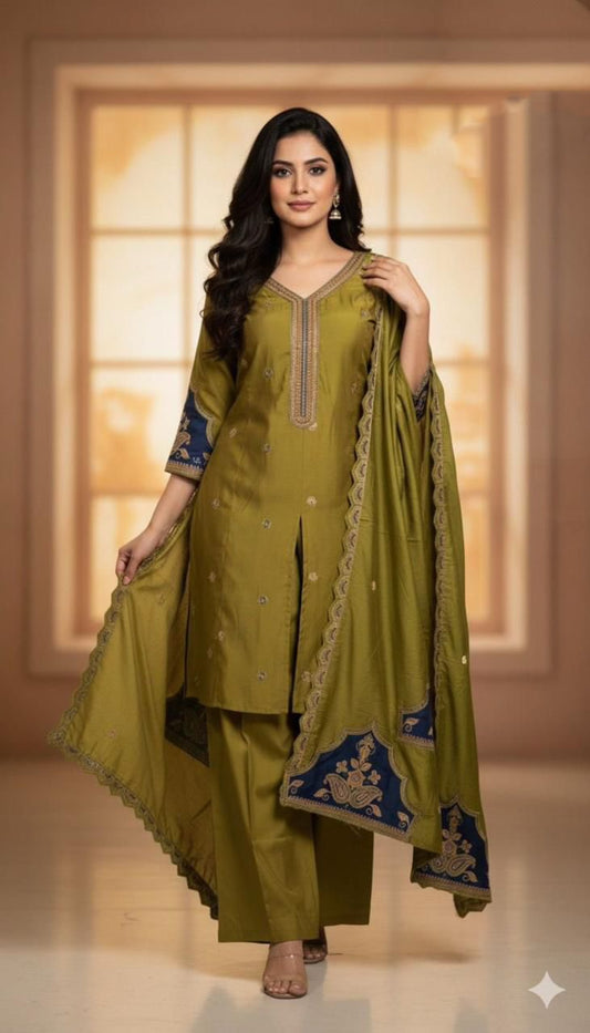 The Earthy Olive Sharara Edit