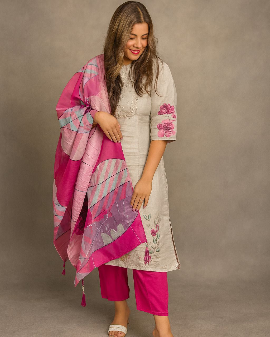 Silk cotton salwar suit