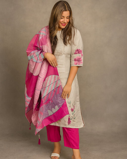 Silk cotton salwar suit