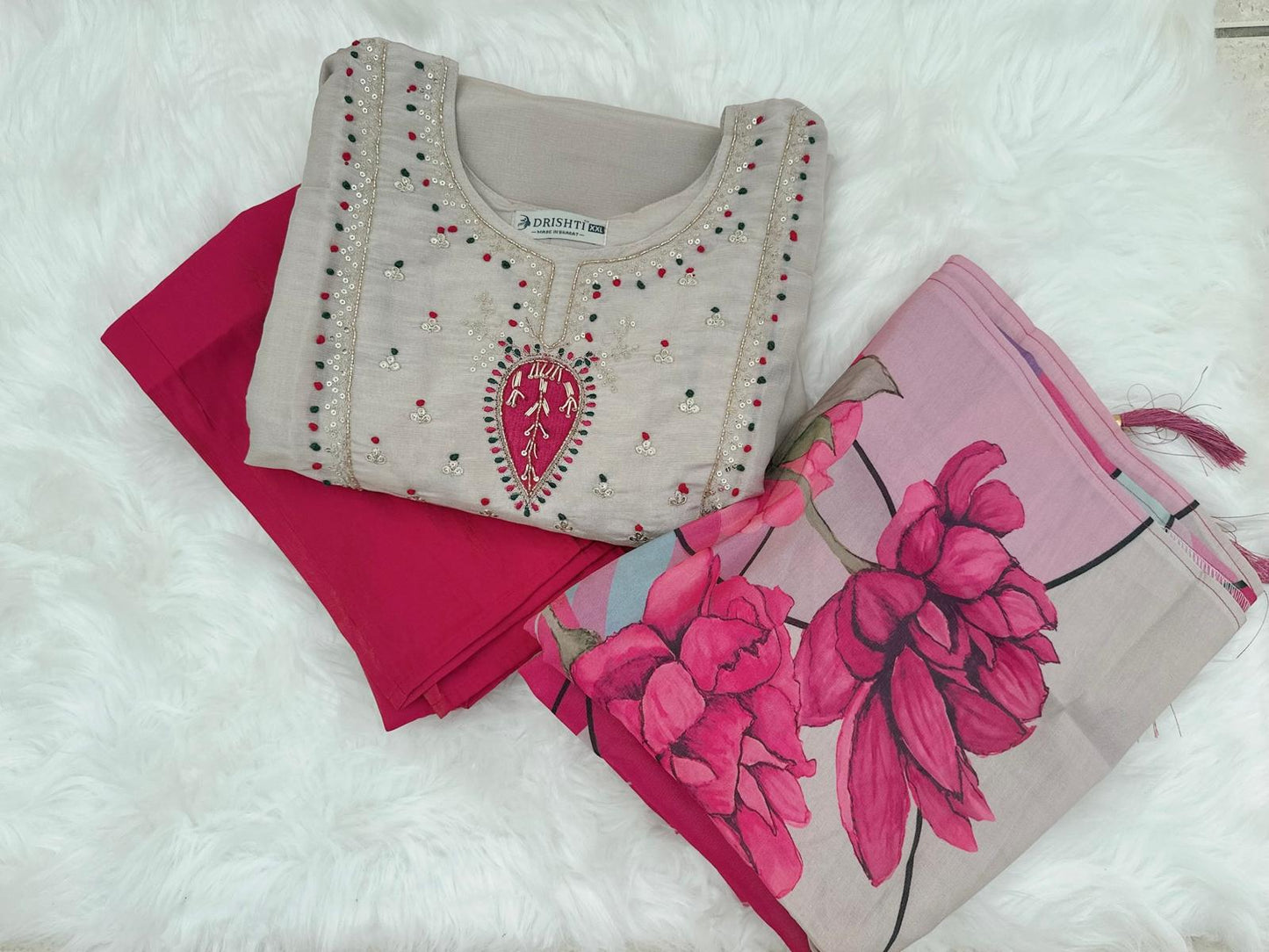 Silk cotton salwar suit