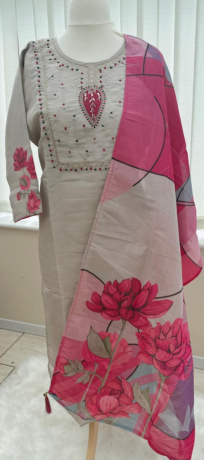 Silk cotton salwar suit
