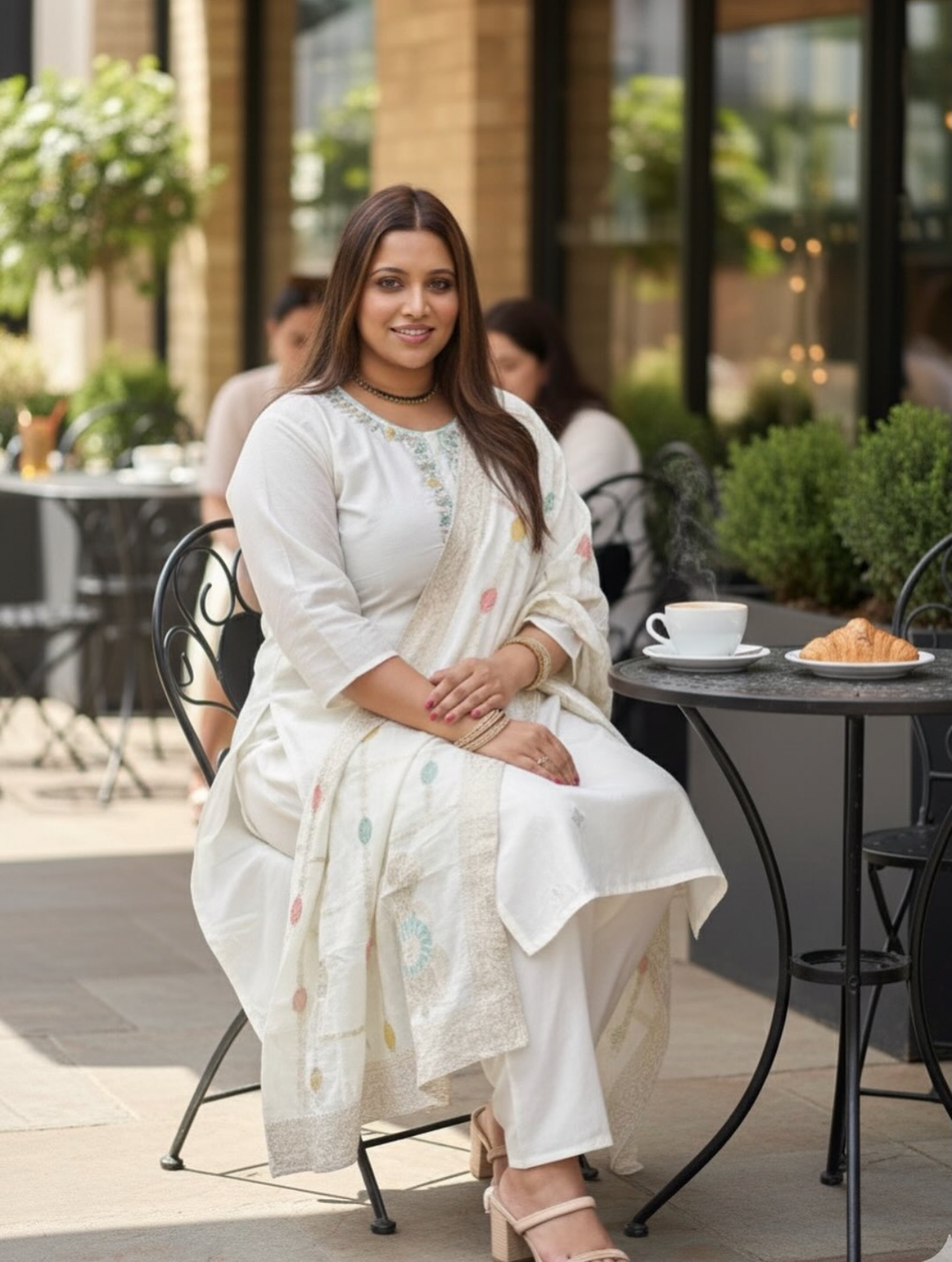 Off white salwar suit